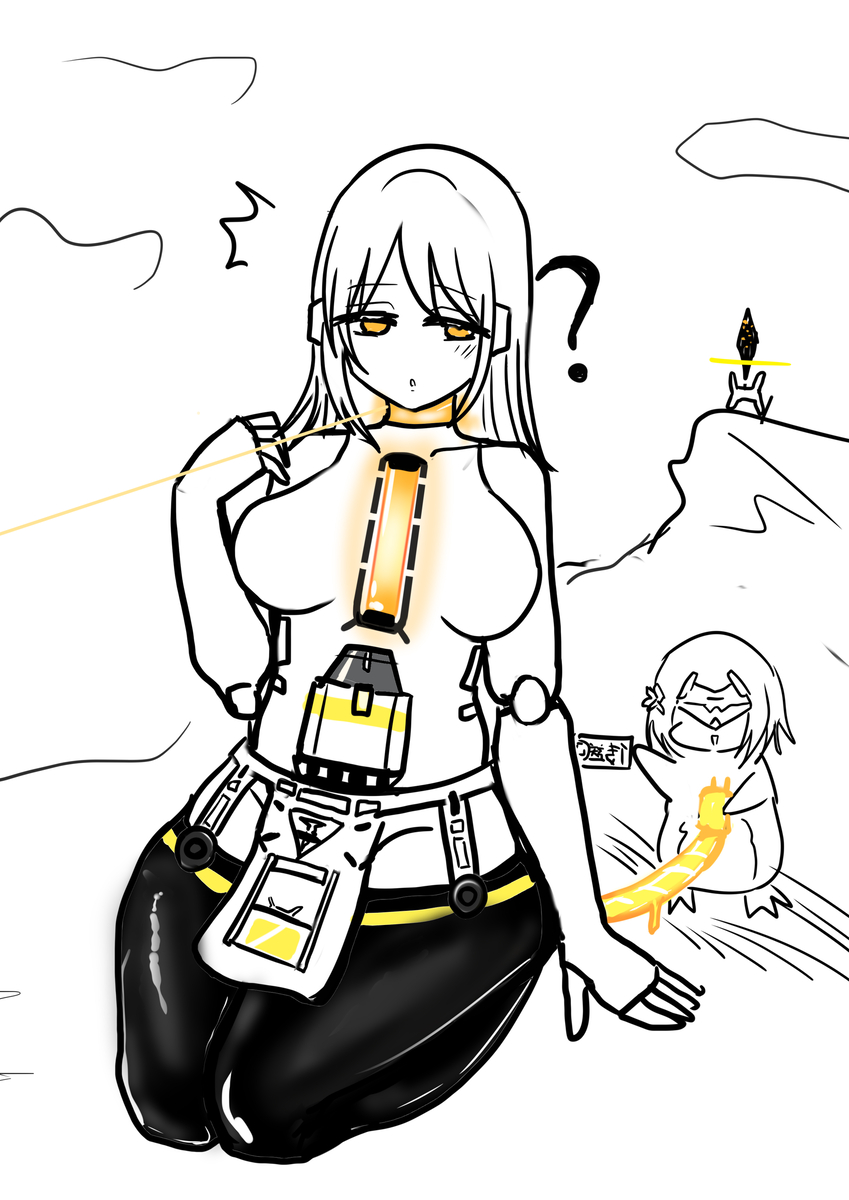 This is a pixiv picture whose title is 拉电线.