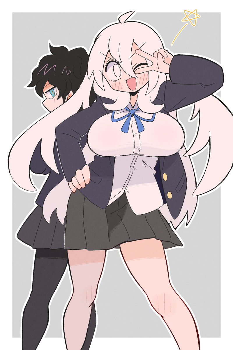 This is a pixiv picture whose title is 制服キーラちゃん.