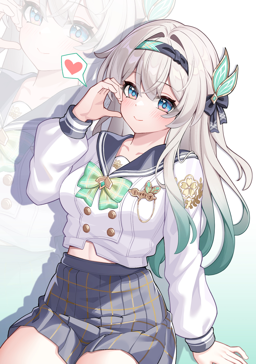 This is a pixiv picture whose title is 流萤.