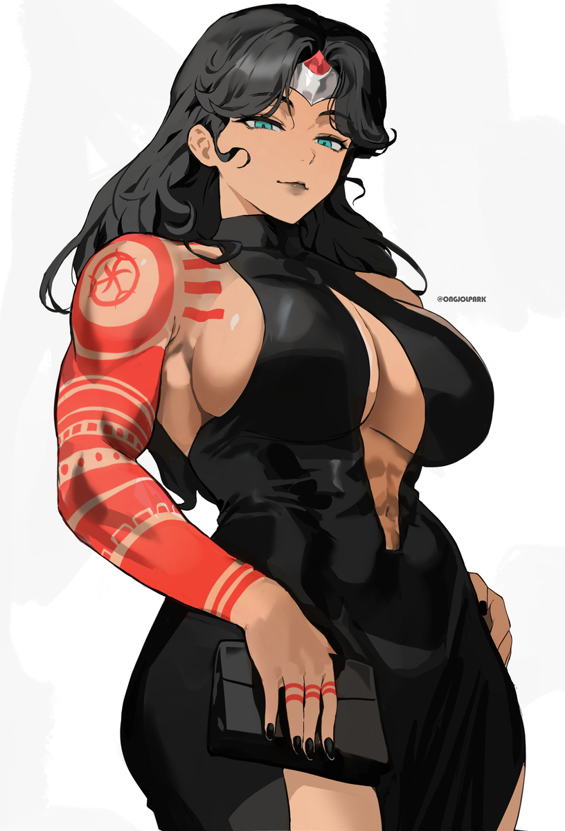 This is a pixiv picture whose title is absolute wonder woman.