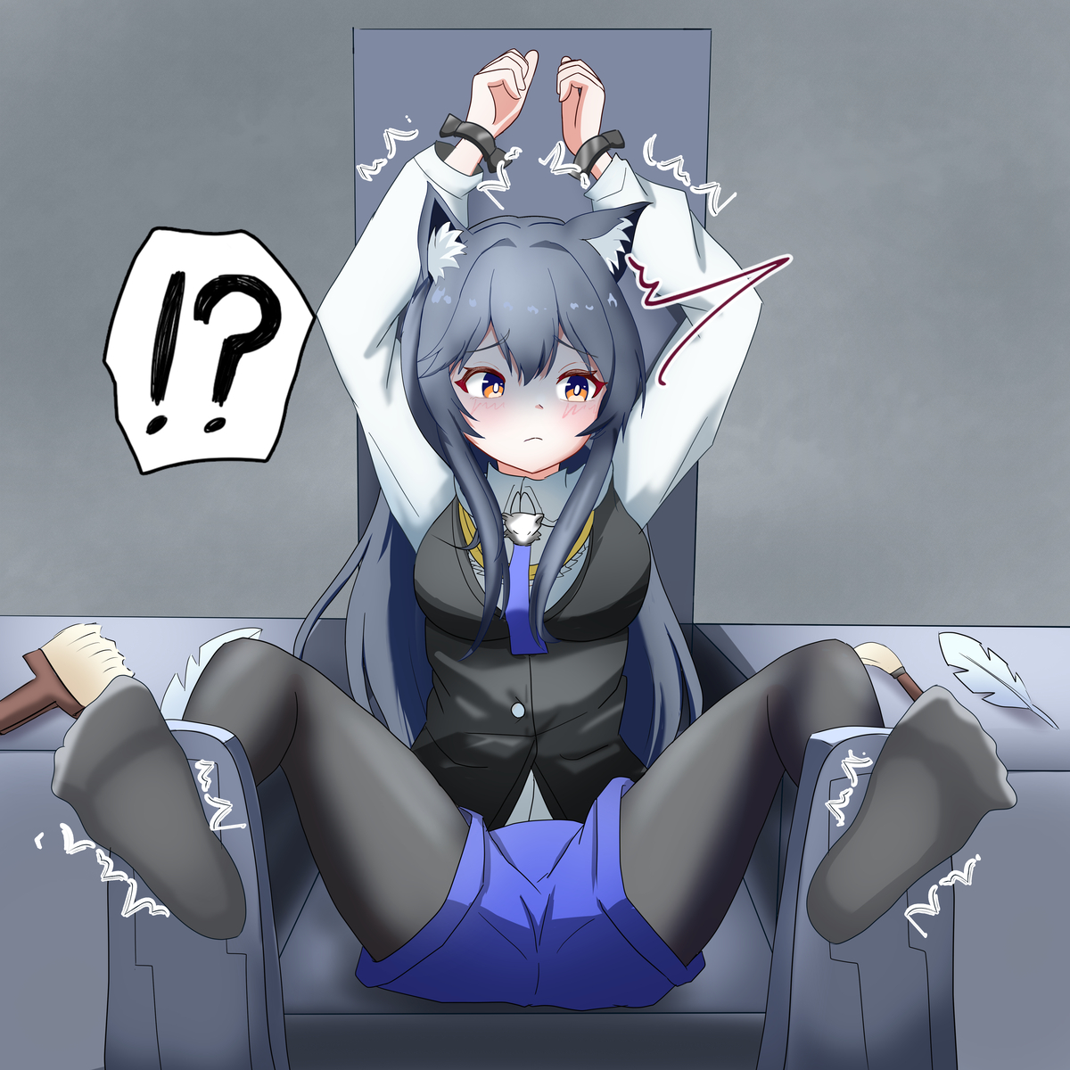 This is a pixiv picture whose title is テキサス　くすぐり.