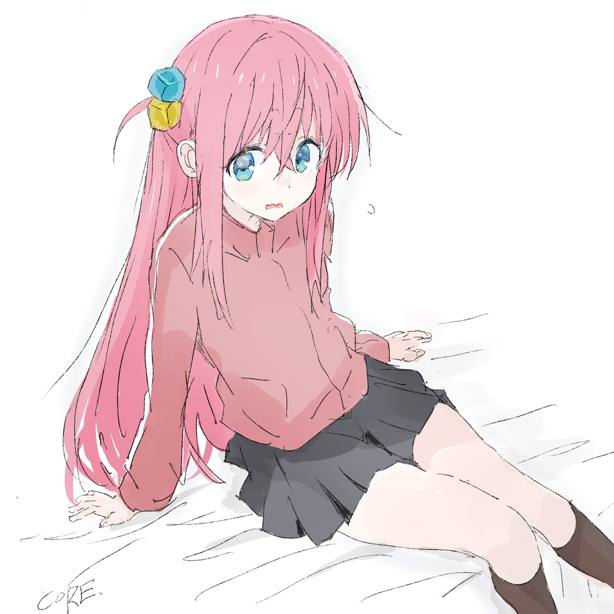 This is a pixiv picture whose title is ぼっちちゃん.