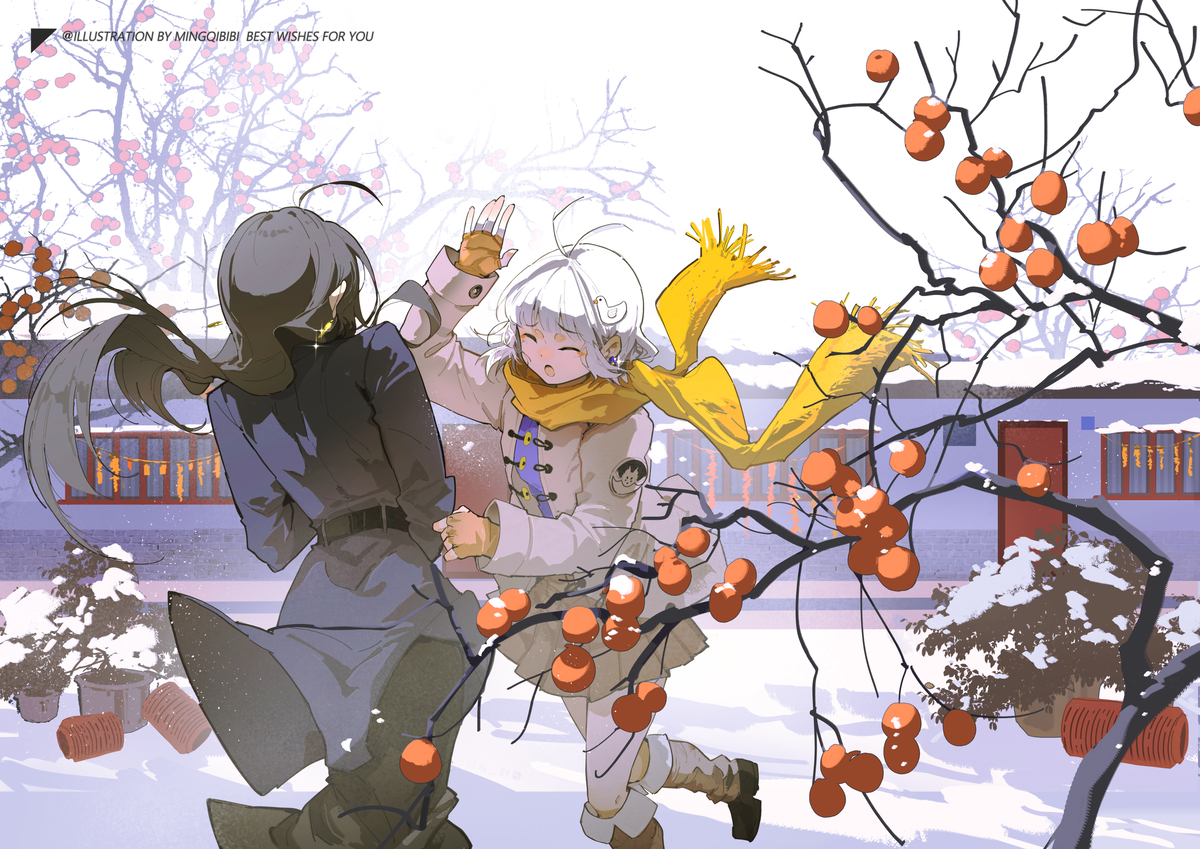 This is a pixiv picture whose title is じゃれ合い/打闹.