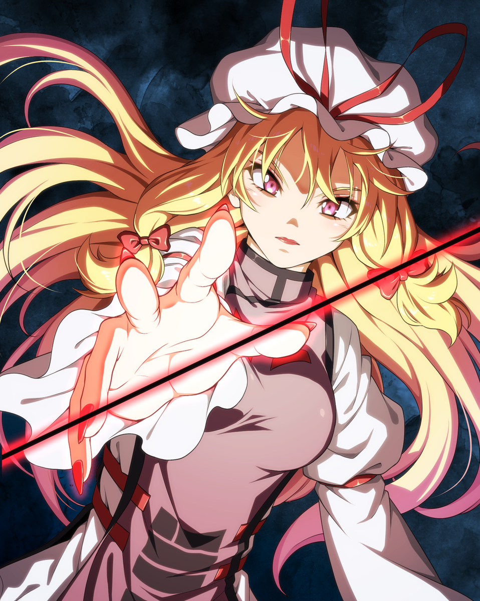 This is a pixiv picture whose title is 境界.