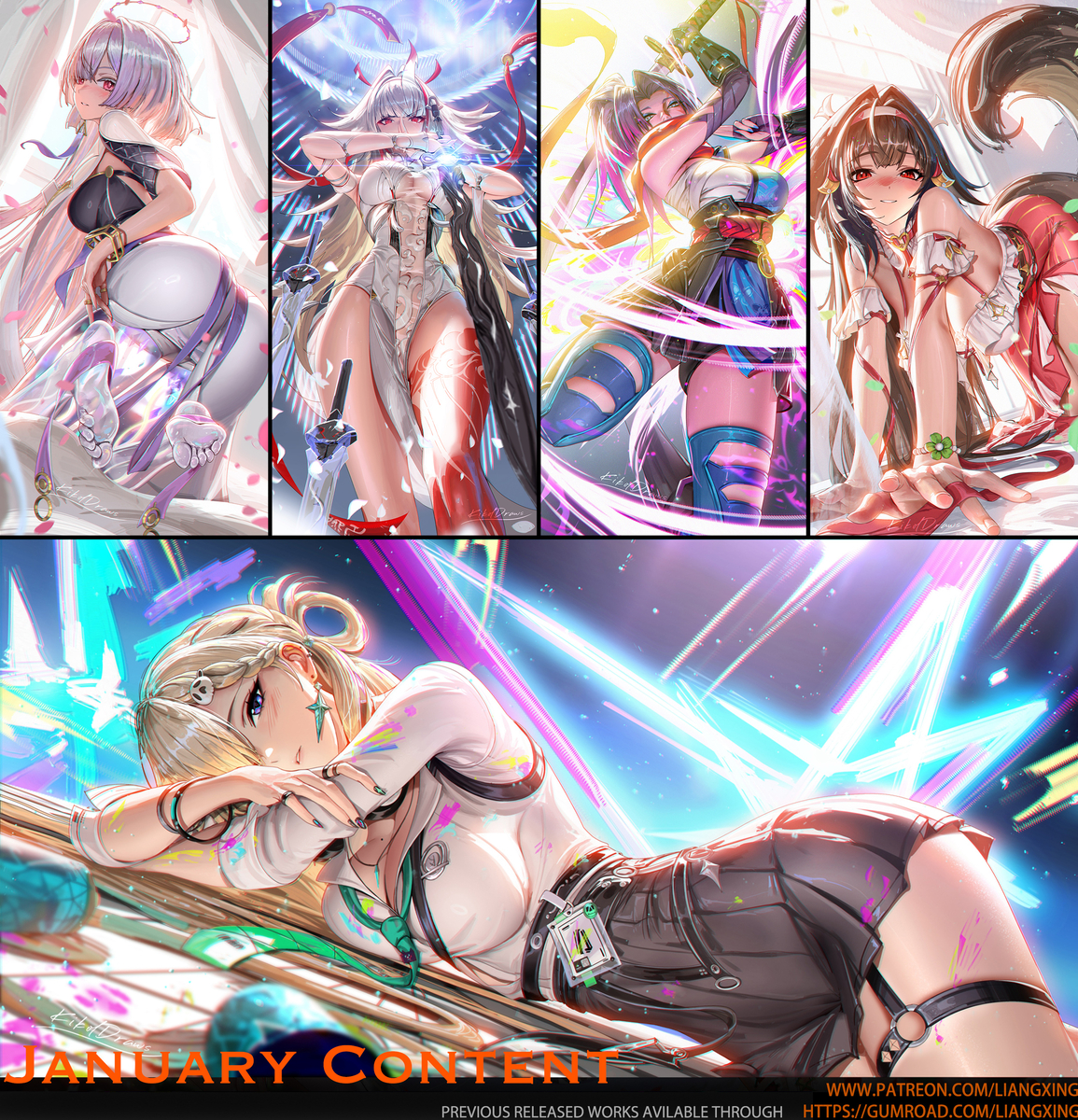 This is a pixiv picture whose title is 2026 January Content.