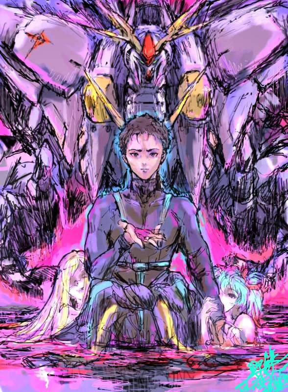 This is a pixiv picture whose title is ハサウェイ・ノア.