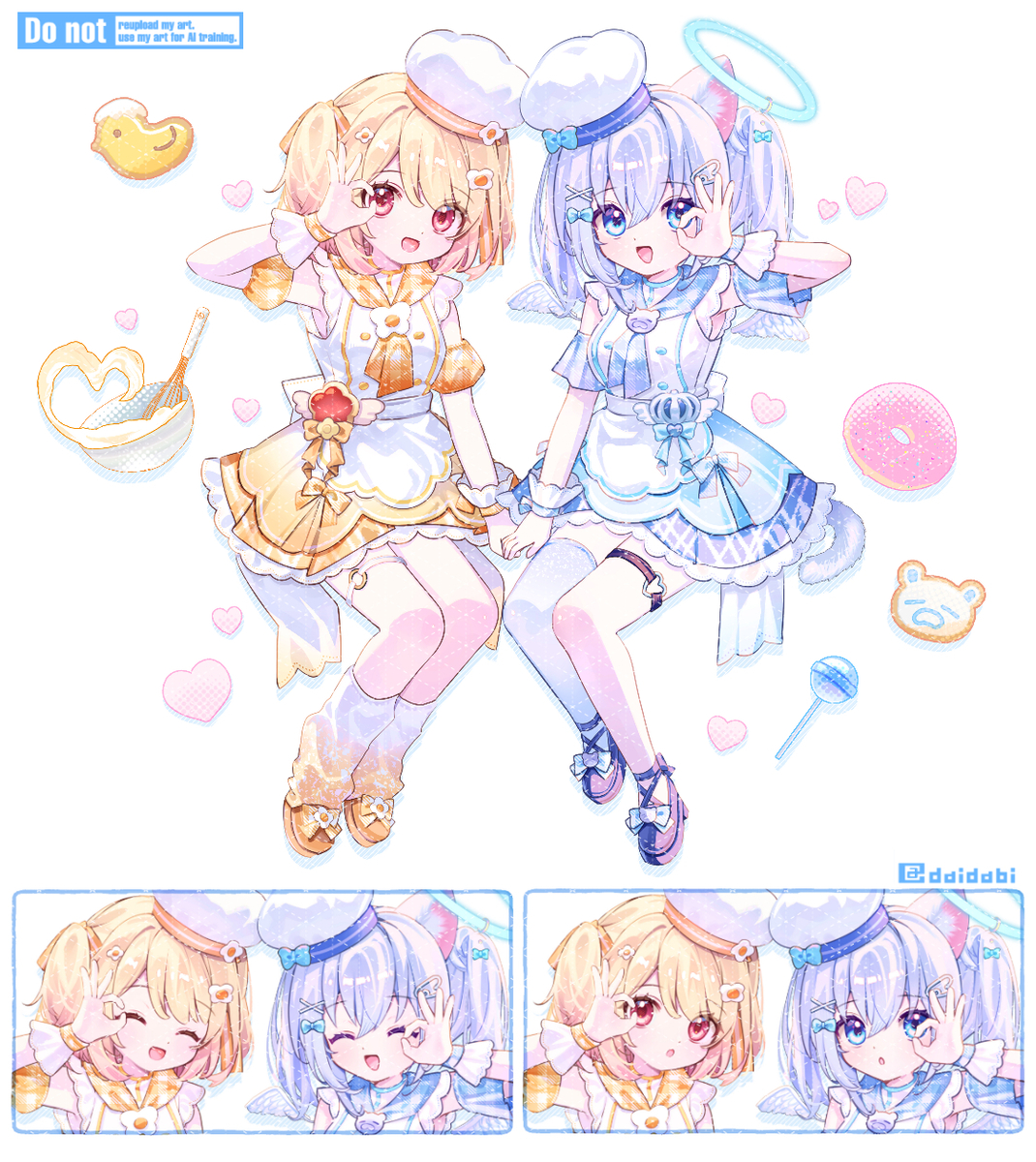 This is a pixiv picture whose title is 🐻‍❄️ 🐣🎁.
