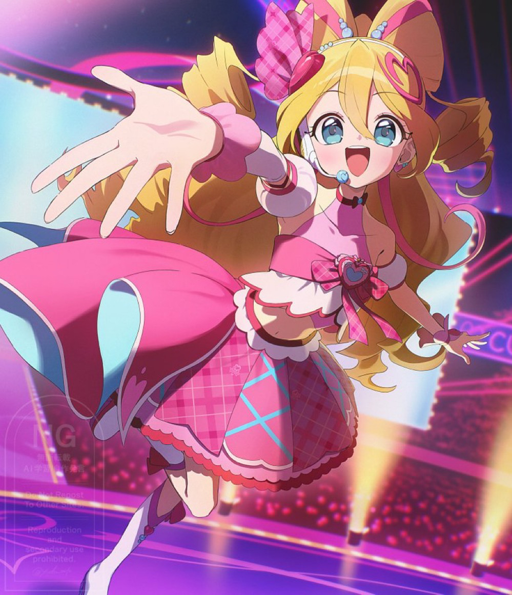 This is a pixiv picture whose title is キュアアイドル.