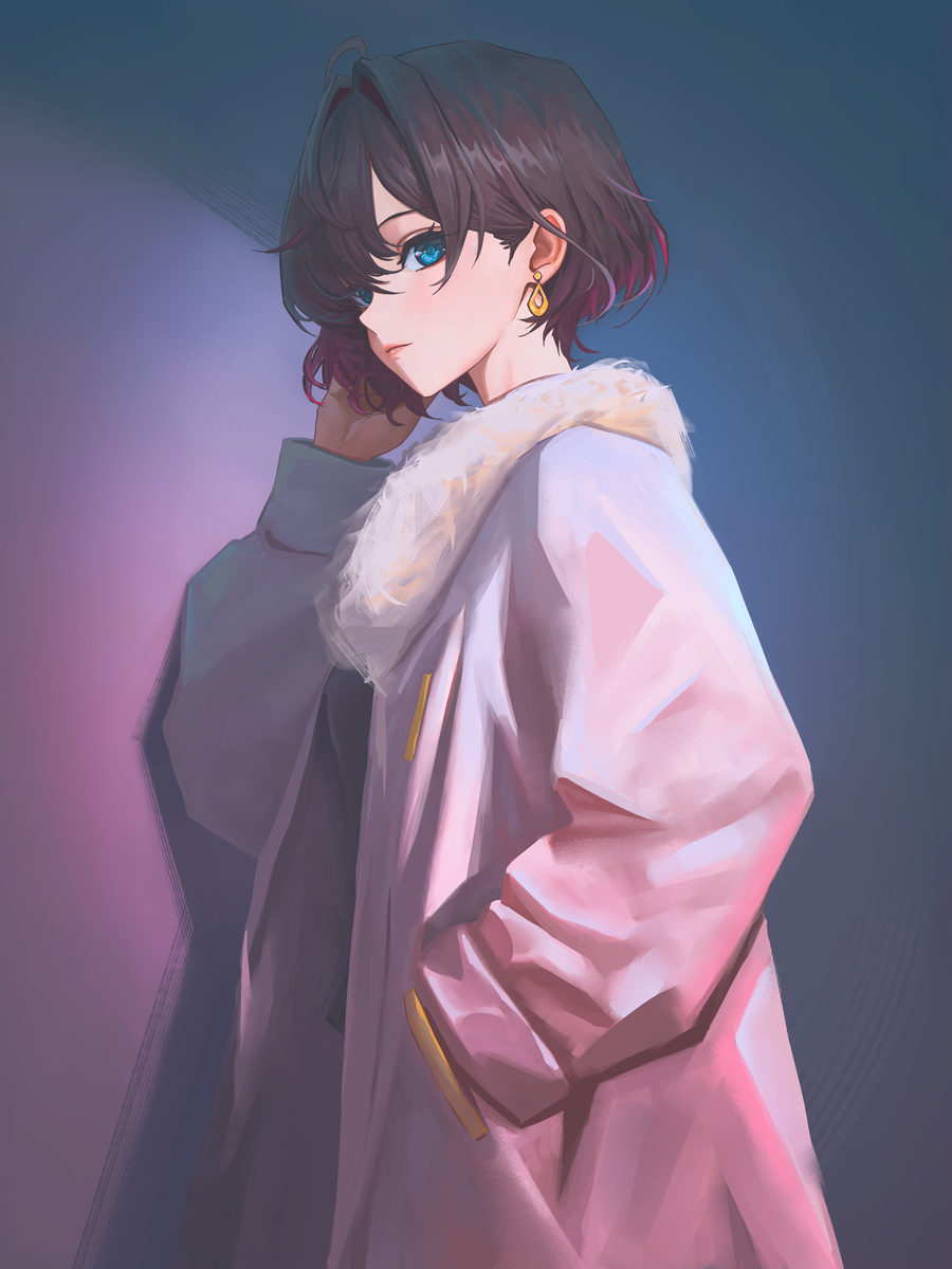 This is a pixiv picture whose title is ショート志希.