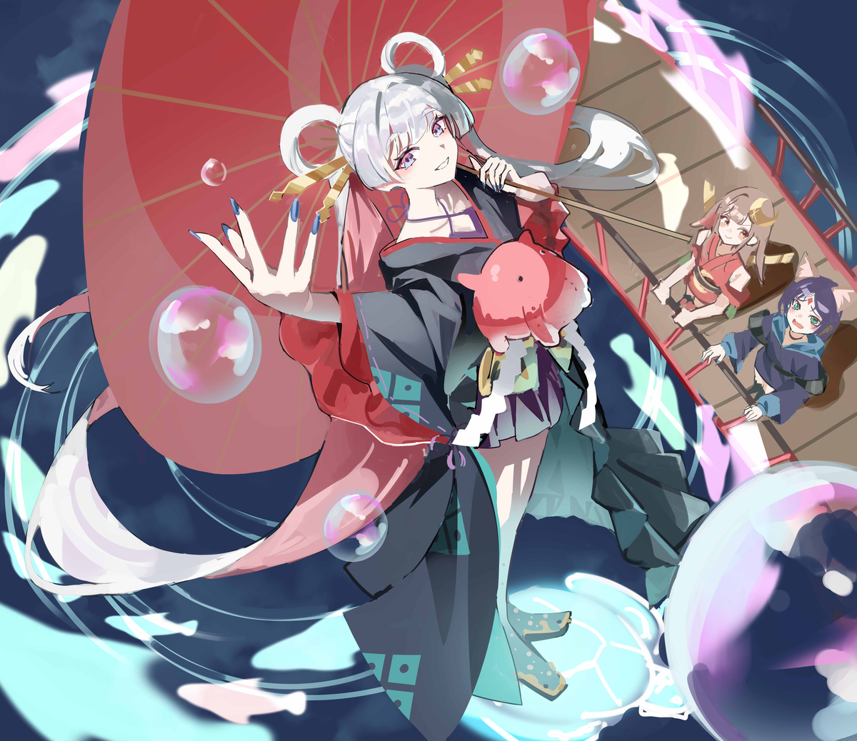 This is a pixiv picture whose title is 月見 ヤチヨ.