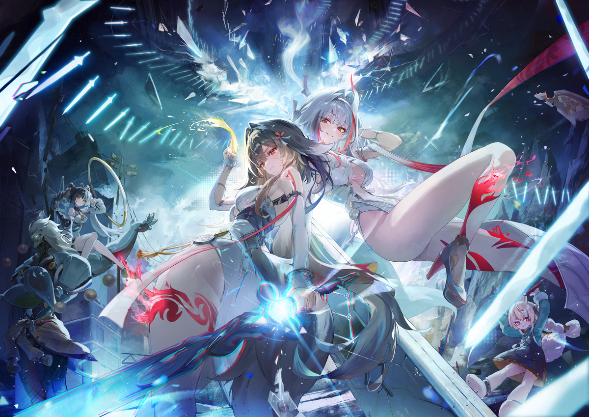 This is a pixiv picture whose title is 지키기 위해.