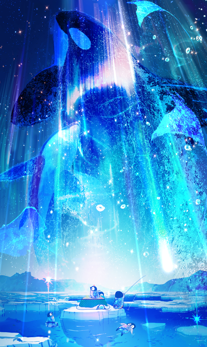 This is a pixiv picture whose title is こたつ漂流記.