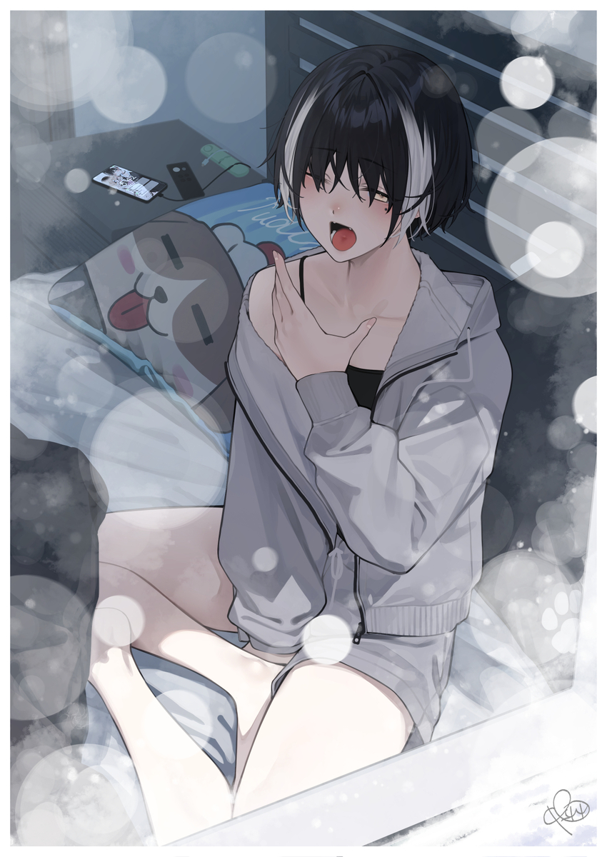 This is a pixiv picture whose title is 雪の日.