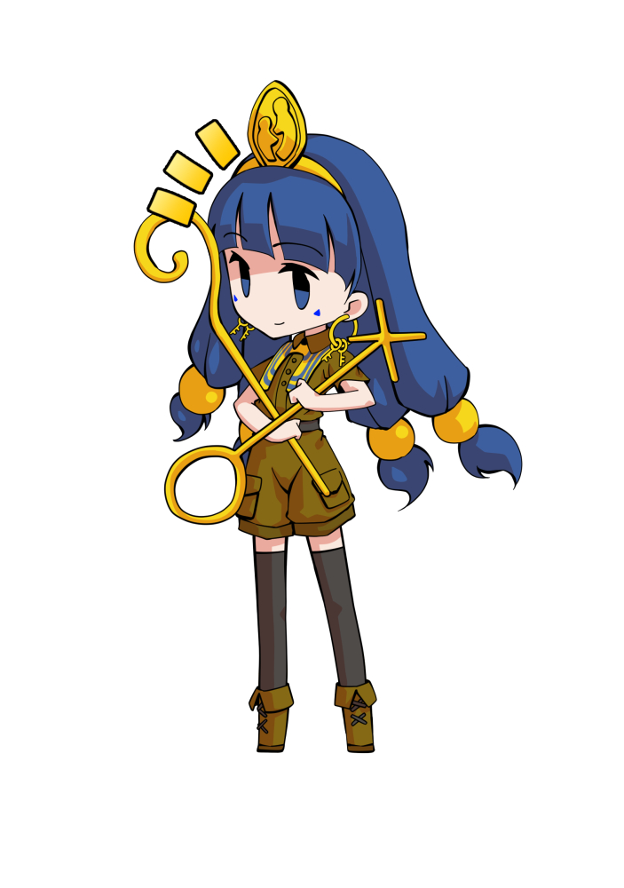 This is a pixiv picture whose title is デフォルメ道神馴子立ち絵.