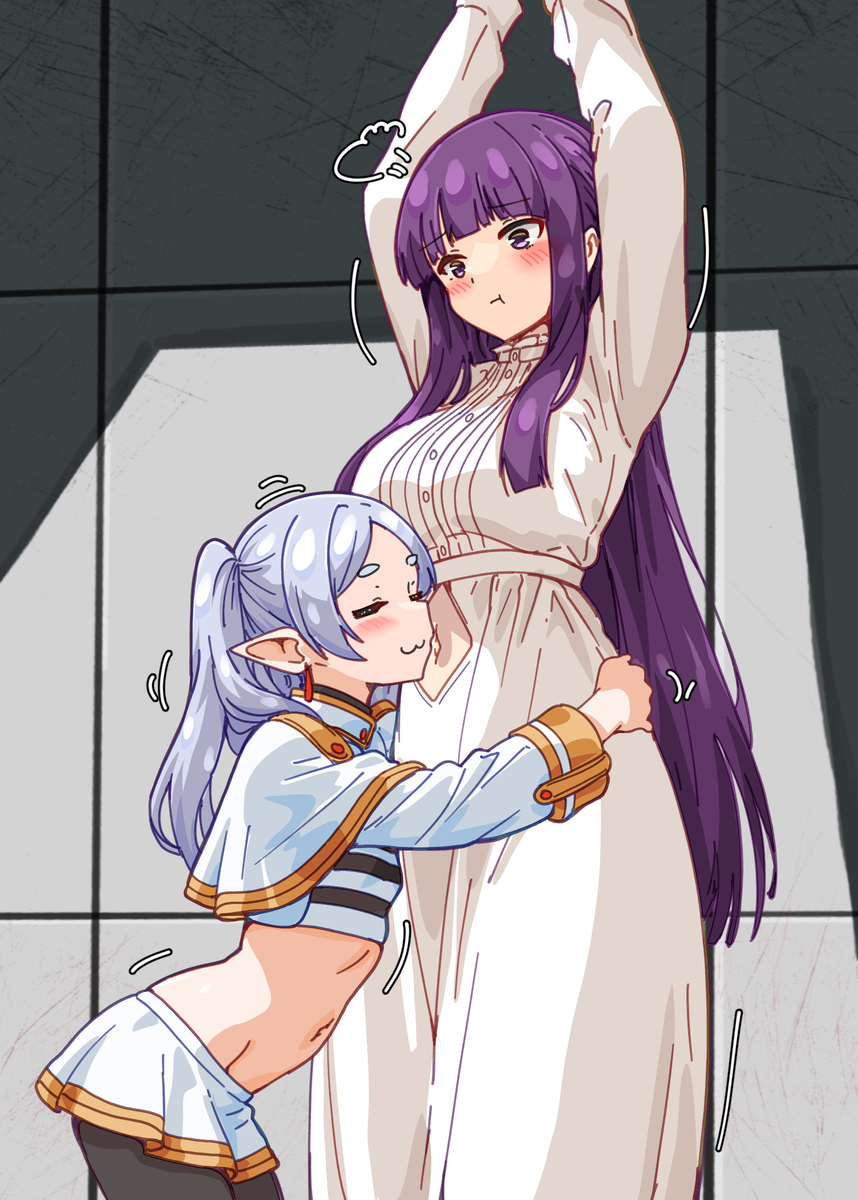 This is a pixiv picture whose title is (com) Frieren Fern.