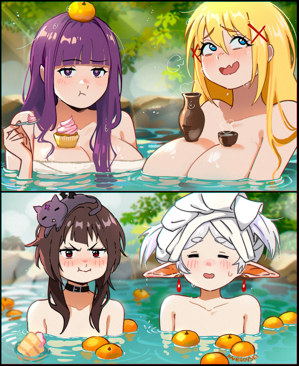 This is a pixiv picture whose title is Onsen.