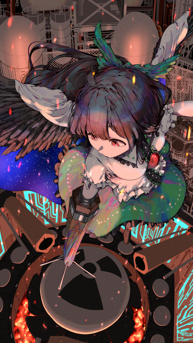 This is a pixiv picture whose title is 霊烏路空.