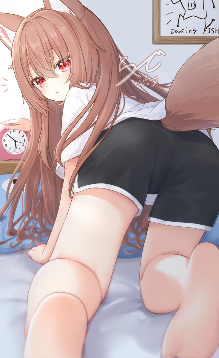 This is a pixiv picture whose title is 🐺.