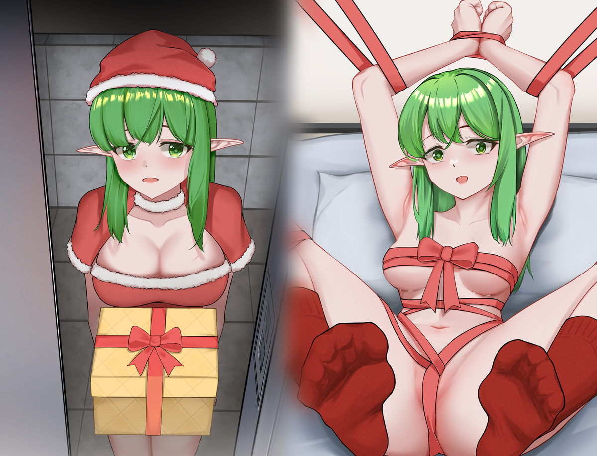 This is a pixiv picture whose title is 贺图 - 迟到的圣诞节.