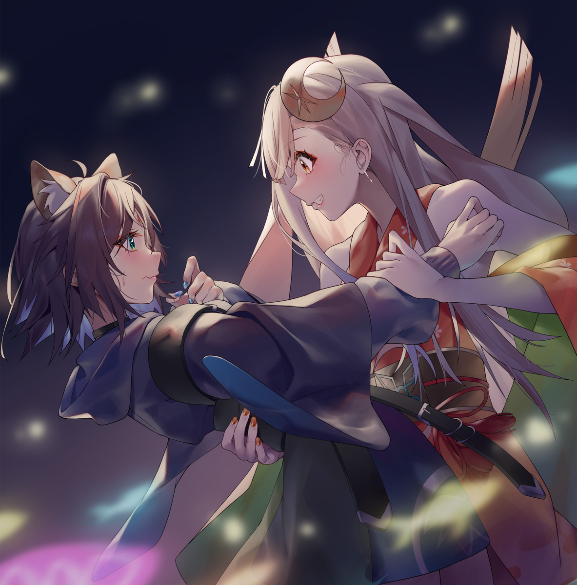 This is a pixiv picture whose title is 摸.