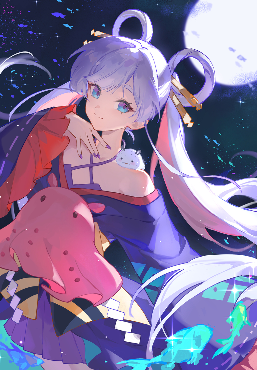 This is a pixiv picture whose title is 月見ヤチヨ.