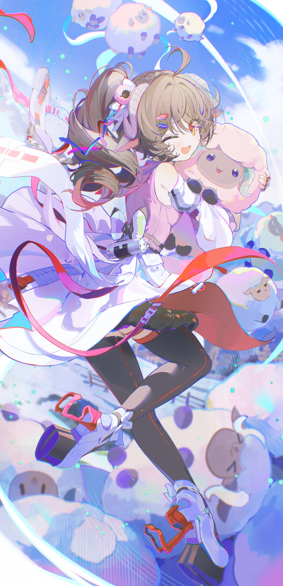 This is a pixiv picture whose title is 🐏🐏🐏.