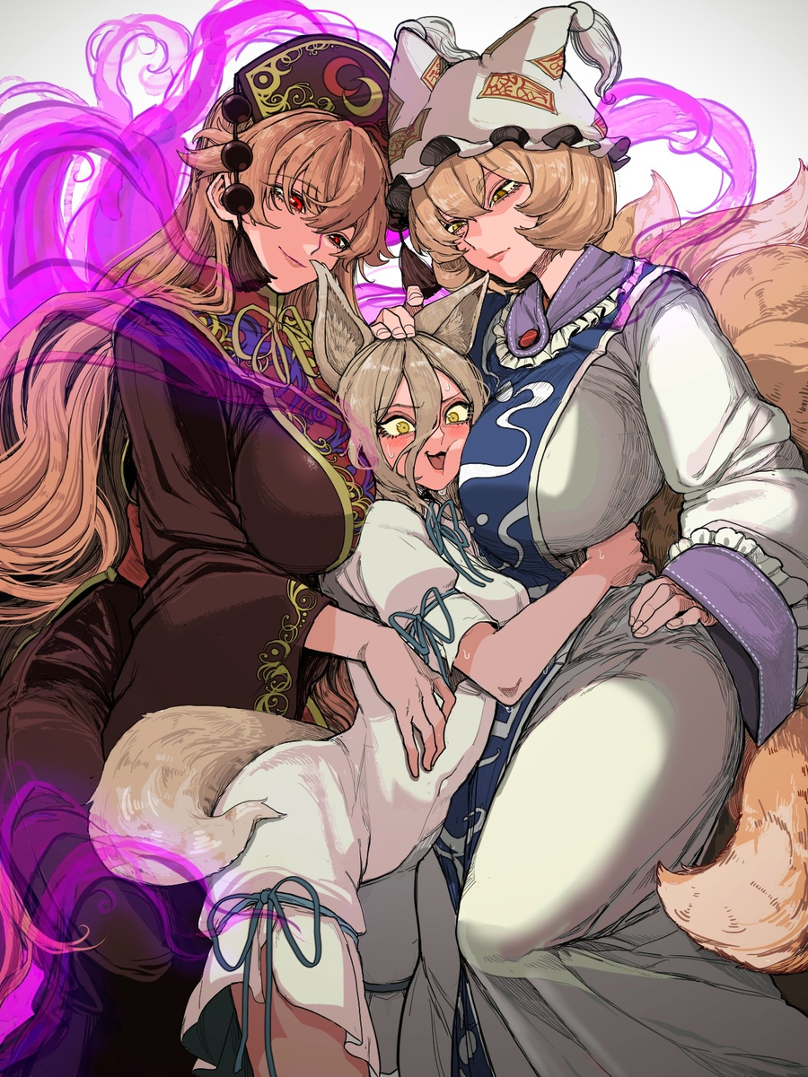 This is a pixiv picture whose title is おきつねサンド.