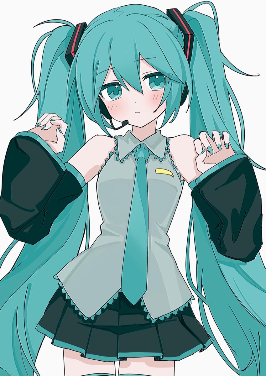 This is a pixiv picture whose title is miku.