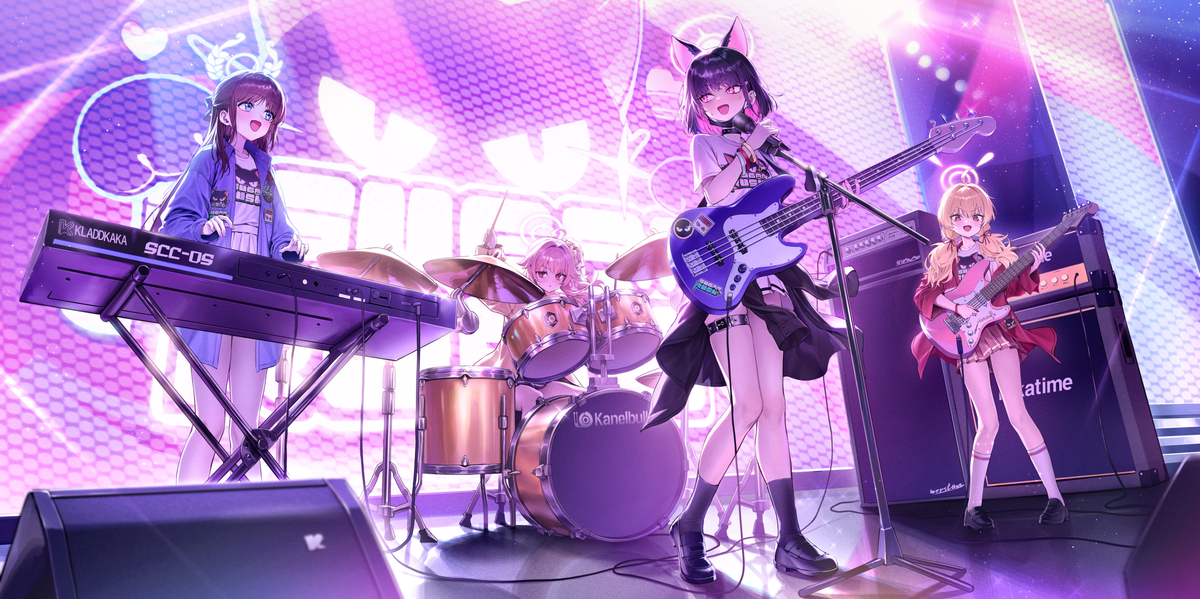 This is a pixiv picture whose title is 放課後スイーツ部 rock.