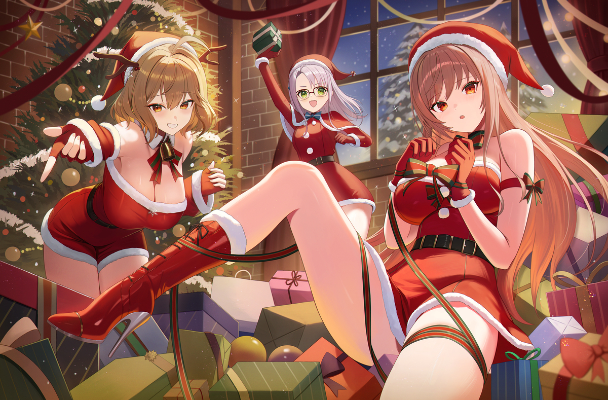 This is a pixiv picture whose title is クリスマスパーティー.