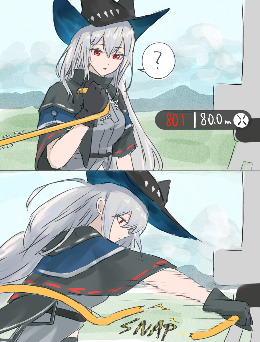 This is a pixiv picture whose title is 斯卡蒂，你退步了.