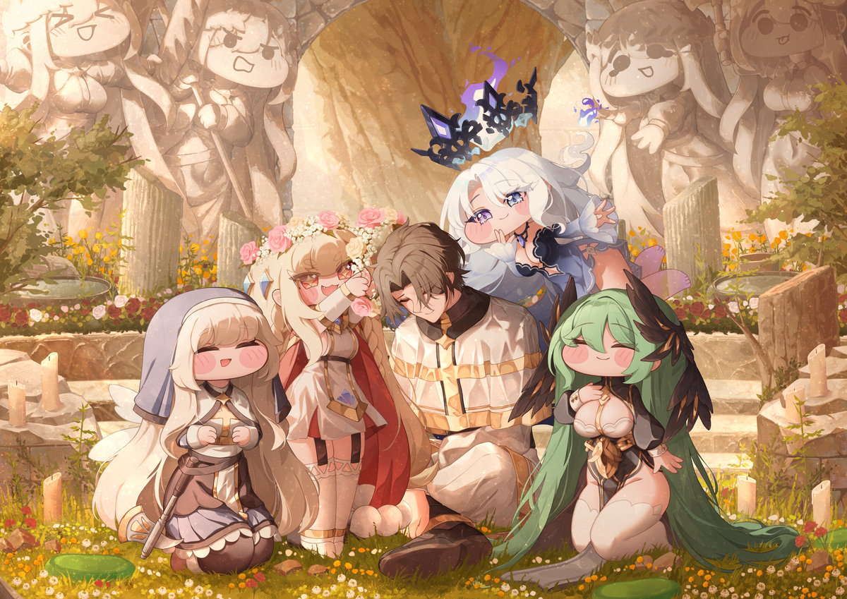 This is a pixiv picture whose title is 교주에게 💐💐.