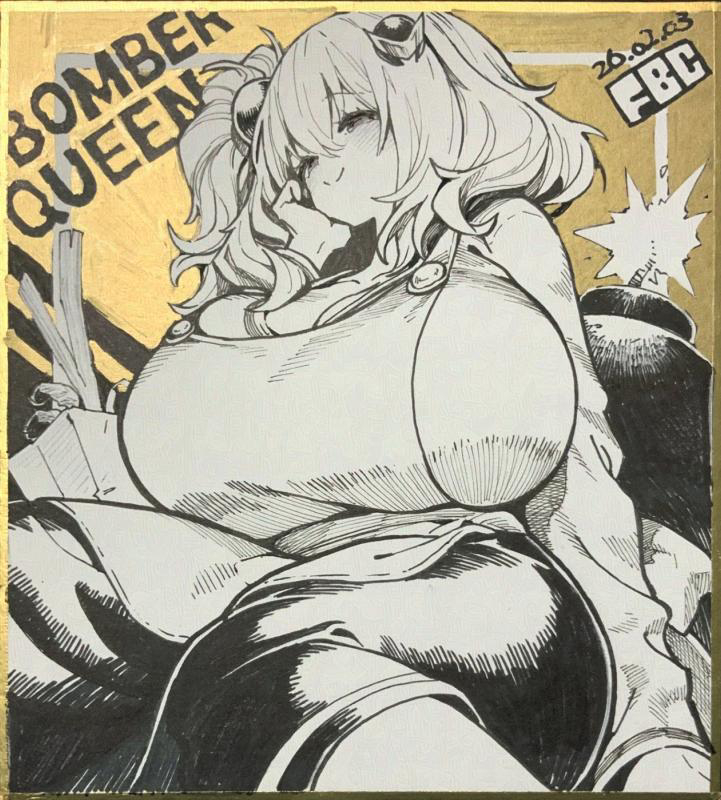 This is a pixiv picture whose title is 手描きミニ色紙　シロヱ.