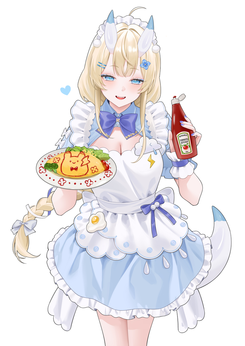This is a pixiv picture whose title is メイドつむり.