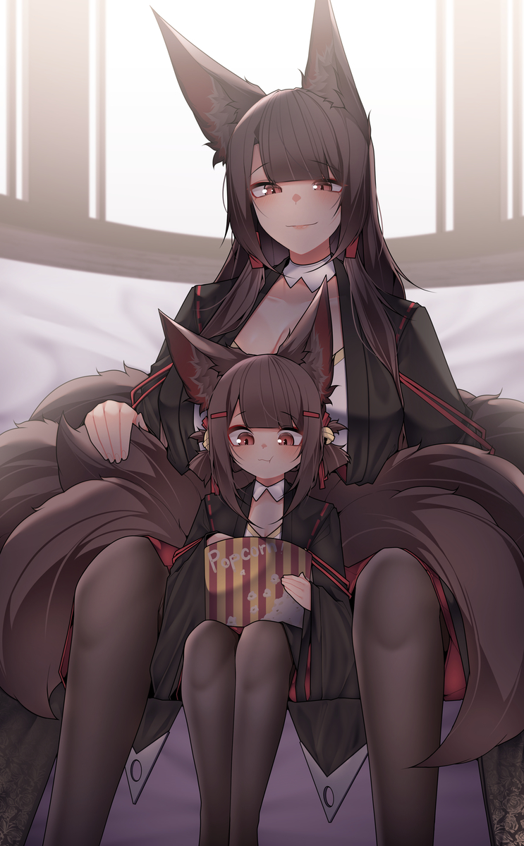 This is a pixiv picture whose title is Akagi.