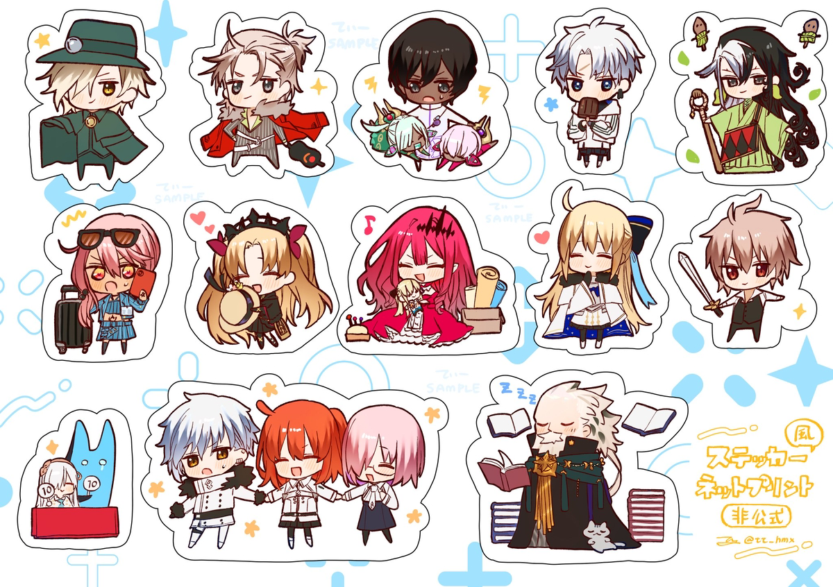 This is a pixiv picture whose title is 【ネットプリントのお知らせ】.