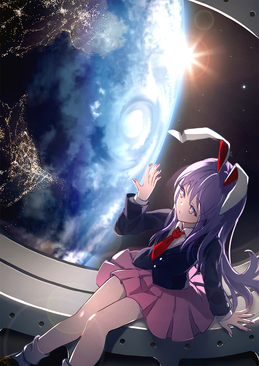 This is a pixiv picture whose title is 俯瞰.
