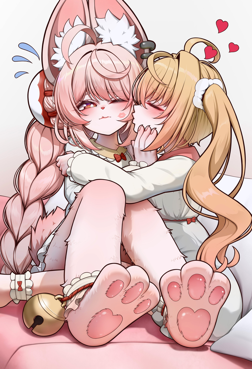 This is a pixiv picture whose title is もふもふ.