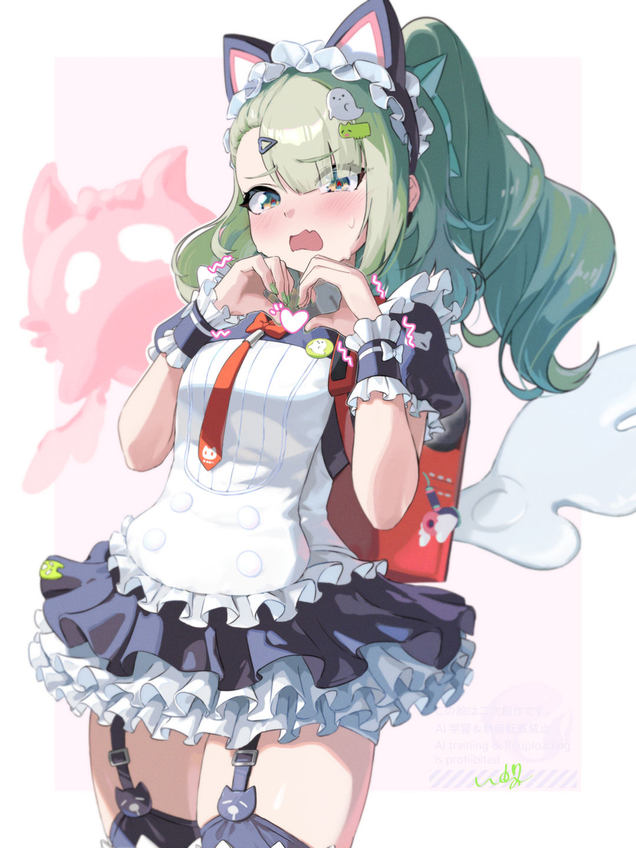 This is a pixiv picture whose title is メイド千夏ちゃん.