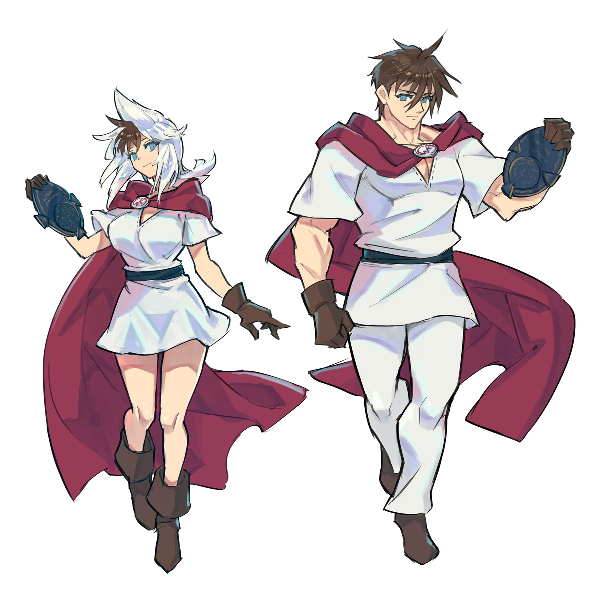 This is a pixiv picture whose title is 女体化ビフォーアフター.