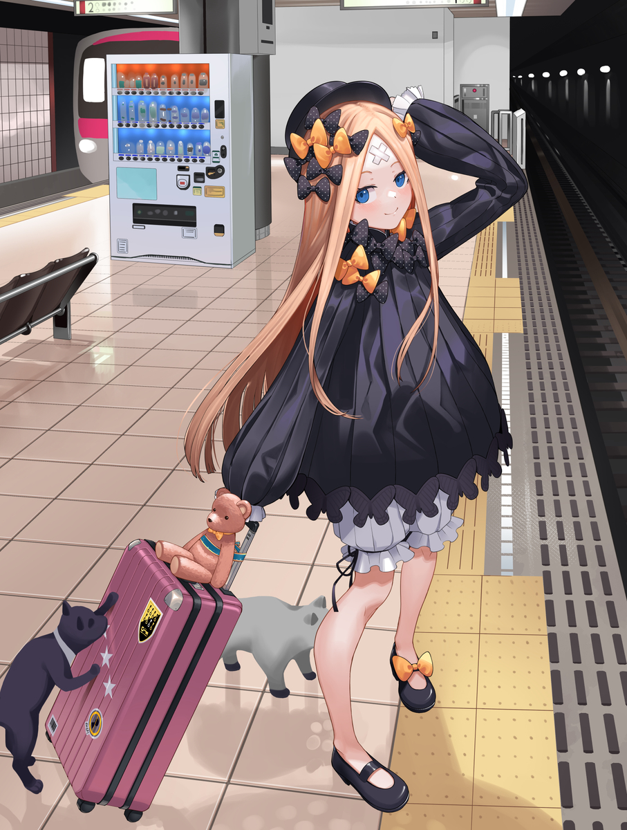 This is a pixiv picture whose title is 地下鉄アビーちゃん🚊.