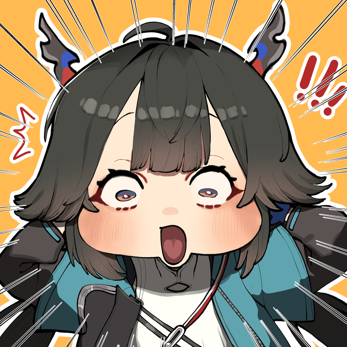 This is a pixiv picture whose title is 화들짝 진천우.