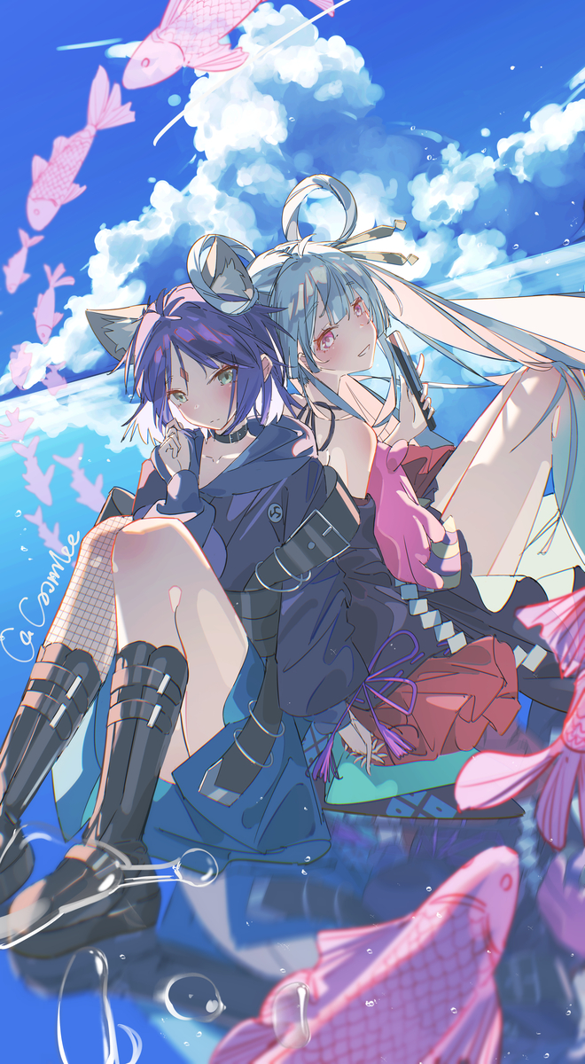 This is a pixiv picture whose title is 贴.