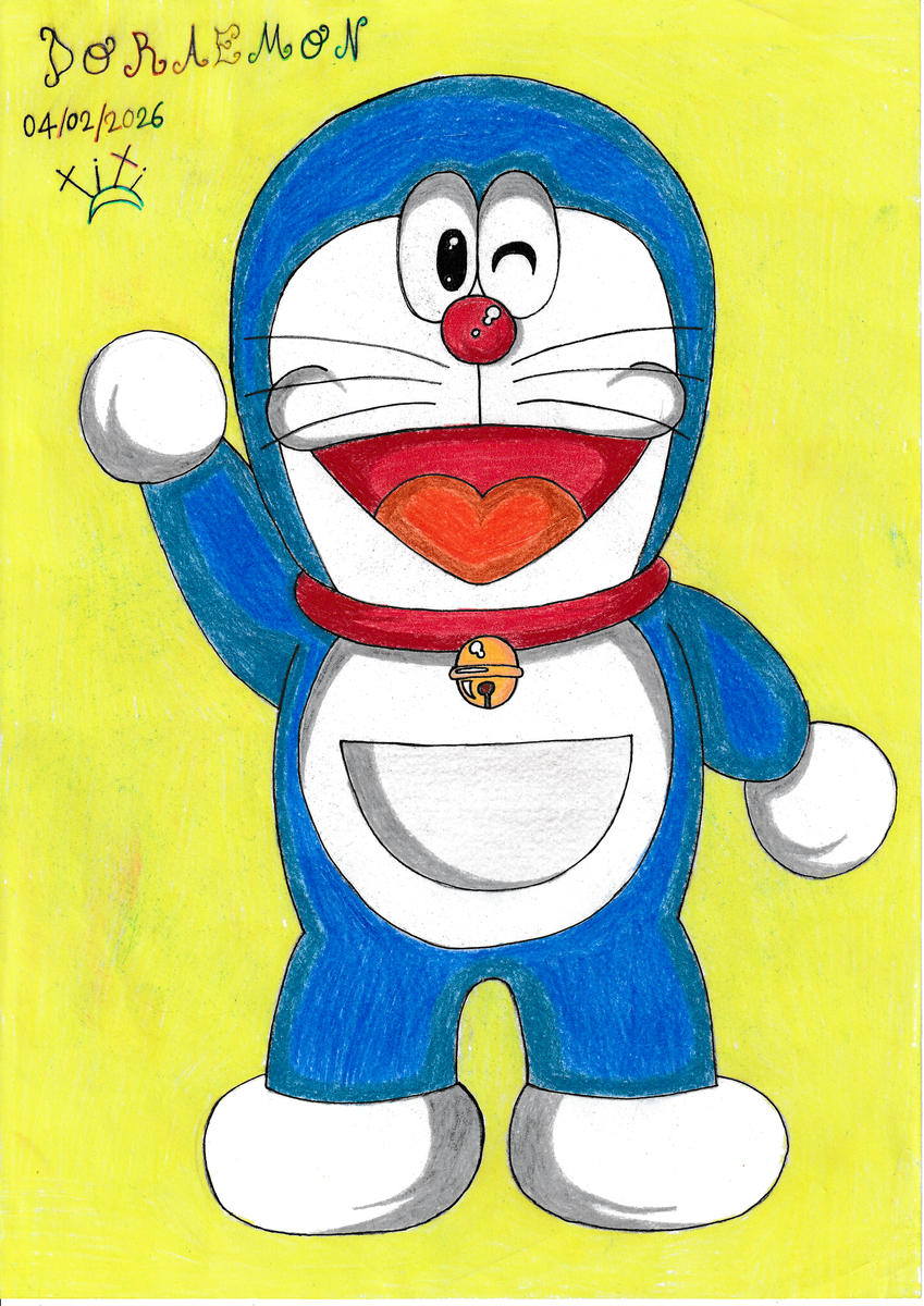 This is a pixiv picture whose title is ドラえもん🐱🐾🤖✨🔧🚀🛸🎒🪄⏳🔮🔵💙😄⭐🇯🇵🎏.