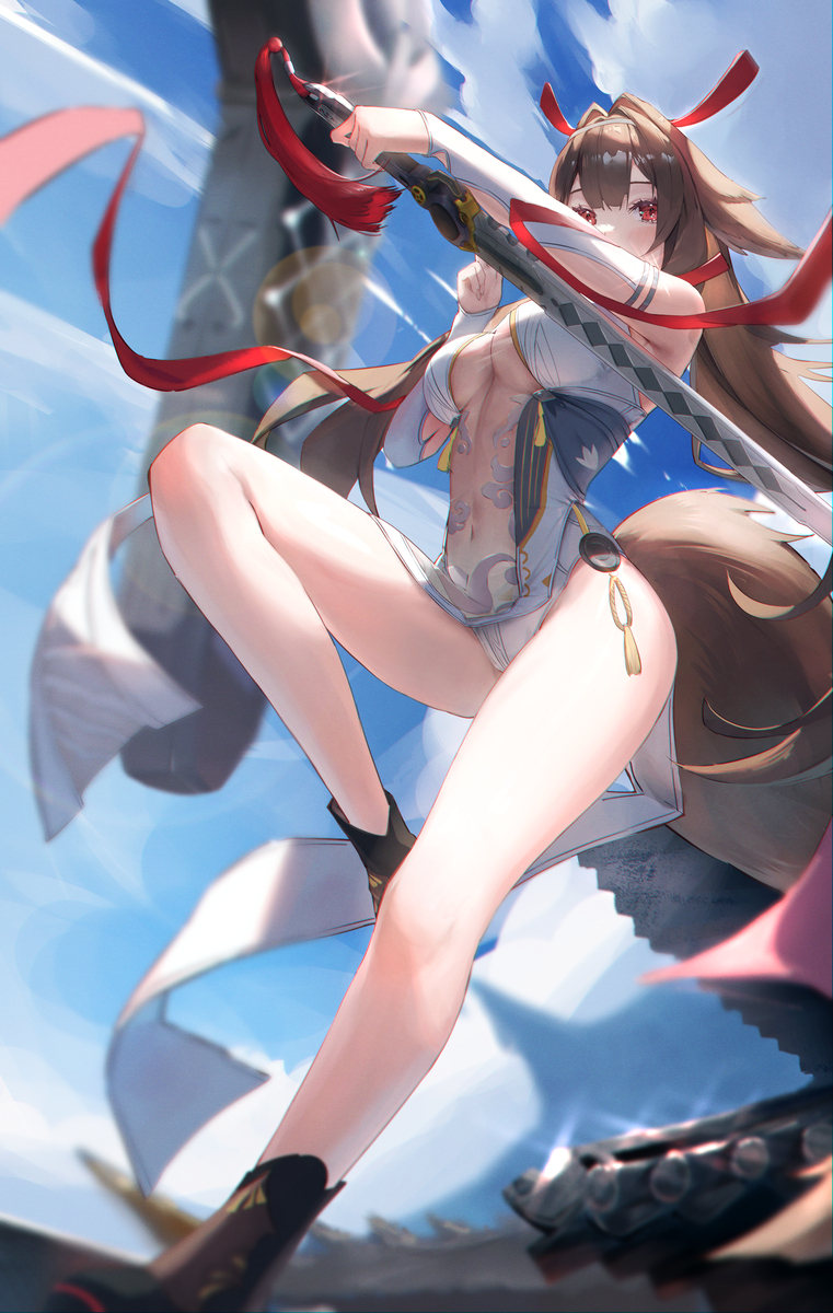 This is a pixiv picture whose title is 葉瞬光.