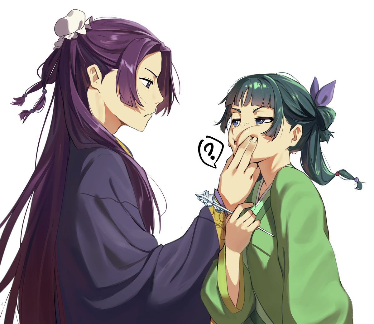 This is a pixiv picture whose title is Jinshi & Maomao.