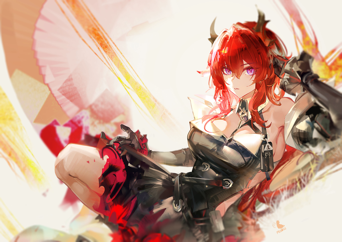 This is a pixiv picture whose title is Laevatain.