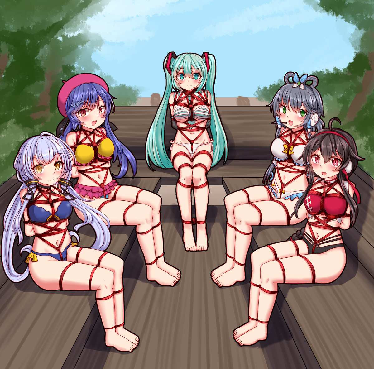 This is a pixiv picture whose title is 虚拟歌姬.