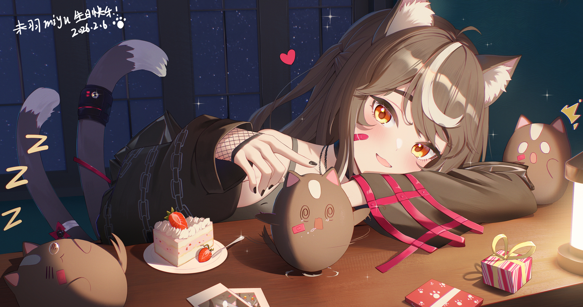 This is a pixiv picture whose title is 生日稿件.