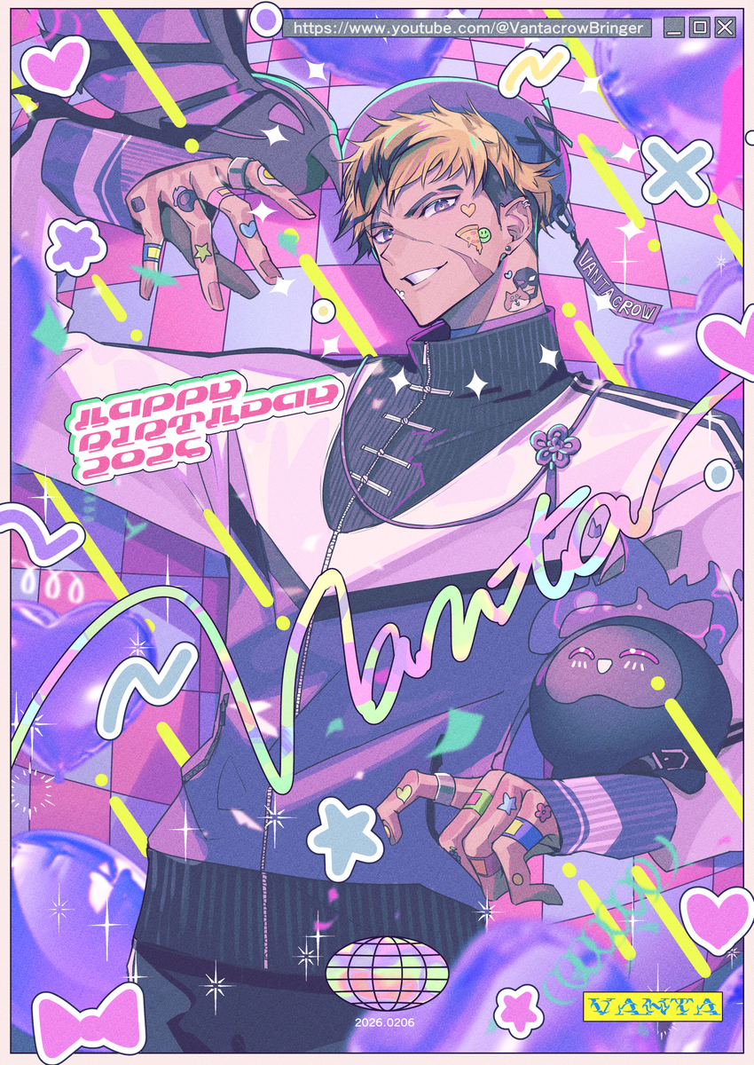 This is a pixiv picture whose title is ベンタちゃん誕生日2026.